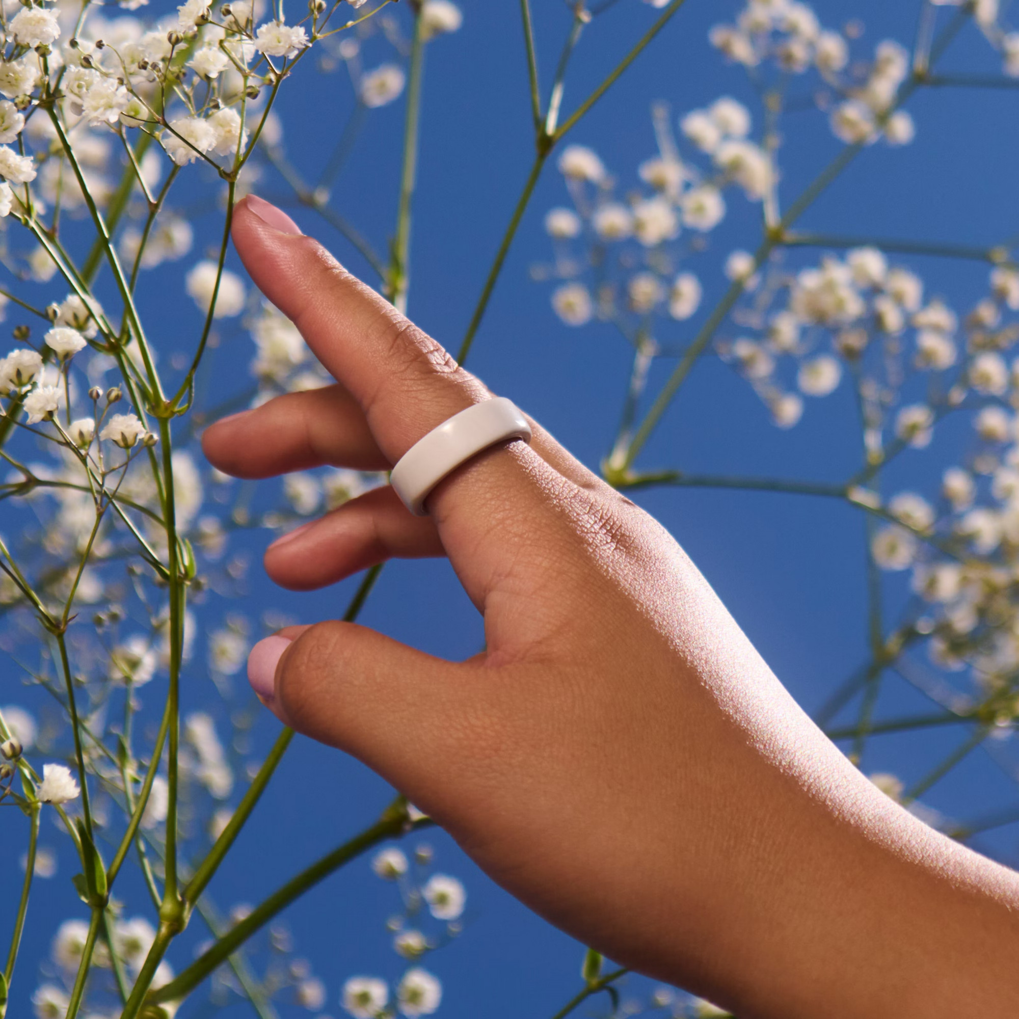 Розумне кільце Oura Ring 4 Ceramic Cloud